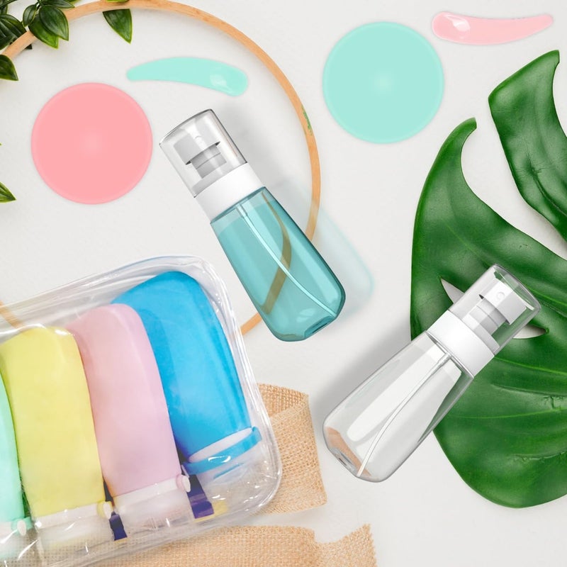 RELANOR Pack of 9 Travel Bottle Set - TSA Approved Leakproof Toiletry Kit - Perfect For Travel, Toners, Skincare, and Cosmetics - Image 3